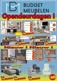 Catalogue Budget Meubelen | Opendeurdagen | 2026-10-22T00:00:00.000Z - 2026-11-15T00:00:00.000Z