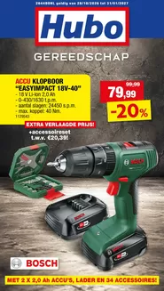 Catalogue Hubo | Hubo Folder geldig t.e.m. 31/01/2026 NL | 2026-10-28T00:00:00.000Z - 2027-01-31T00:00:00.000Z