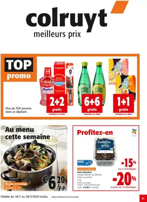 Catalogue Colruyt | Promos | 2025-07-16T00:00:00.000Z - 2025-07-29T00:00:00.000Z