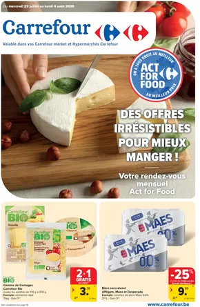 Catalogue Carrefour à Perwez | Market Spécial Act For Food | 2025-07-23T00:00:00.000Z - 2025-08-04T00:00:00.000Z
