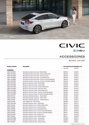 Catalogue Honda à Oudenburg | Civic e:HEV | 2025-07-21T00:00:00.000Z - 2026-07-21T00:00:00.000Z