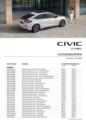 Catalogue Honda à Comblain-au-Pont | Civic e:HEV | 2025-07-21T00:00:00.000Z - 2026-07-21T00:00:00.000Z
