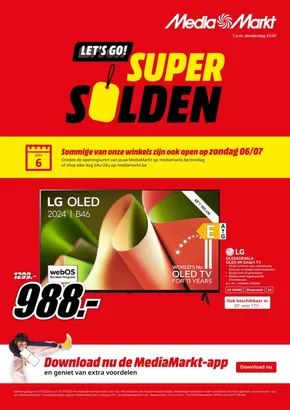 Catalogue Media Markt à Liège | Super Solden | 2025-07-24T00:00:00.000Z - 2025-07-31T00:00:00.000Z