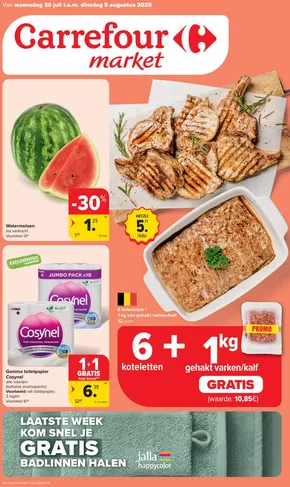 Catalogue Carrefour Market à Anvers | Market Food | 2025-07-30T00:00:00.000Z - 2025-08-05T00:00:00.000Z