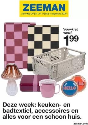 Catalogue Zeeman à Courtrai | Deze Week | 2025-07-26T00:00:00.000Z - 2025-08-08T00:00:00.000Z
