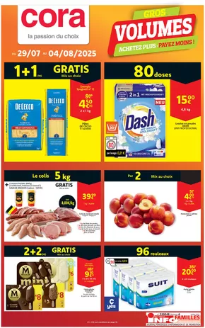 Catalogue Cora à La Louvière | Gros Volumes. | 2025-07-29T00:00:00.000Z - 2025-08-04T00:00:00.000Z