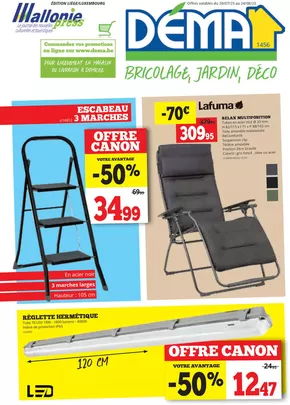Catalogue Dema à Liège | Bricolage, Jardin | 2025-07-28T00:00:00.000Z - 2025-08-24T00:00:00.000Z
