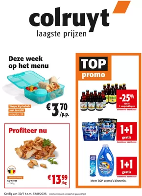 Catalogue Colruyt à Louvain | Deze Week Op Het Menu | 2025-07-30T00:00:00.000Z - 2025-08-12T00:00:00.000Z