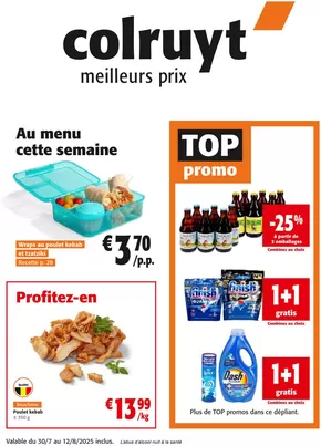 Catalogue Colruyt à Libramont-Chevigny | Au Menu Cette Semaine | 2025-07-30T00:00:00.000Z - 2025-08-12T00:00:00.000Z