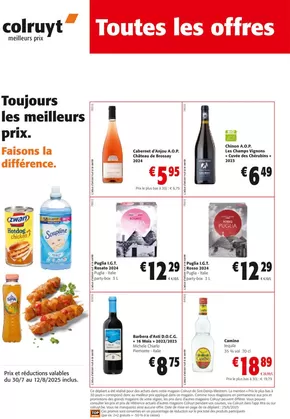 Catalogue Colruyt à Libramont-Chevigny | Toutes Les Offres | 2025-07-30T00:00:00.000Z - 2025-08-12T00:00:00.000Z