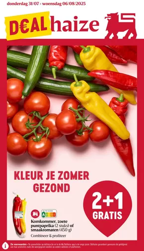 Catalogue AD Delhaize à Antoing | D€ALhaize NL | 2025-07-31T00:00:00.000Z - 2025-08-06T00:00:00.000Z