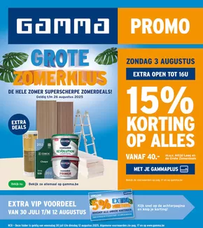 Catalogue GAMMA à Herstal | Grote Zomerklus | 2025-07-31T00:00:00.000Z - 2025-08-26T00:00:00.000Z
