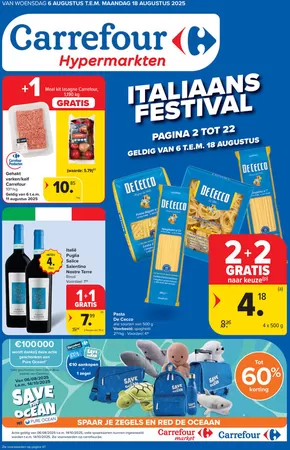 Catalogue Carrefour à Awans | Italiaans Festival | 2025-08-06T00:00:00.000Z - 2025-08-18T00:00:00.000Z