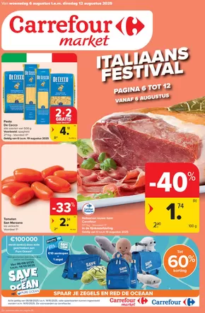 Catalogue Carrefour Market à Liège | Italiaans Festival | 2025-08-06T00:00:00.000Z - 2025-08-12T00:00:00.000Z