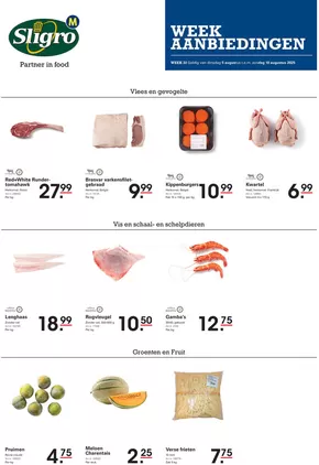 Catalogue Sligro à Rendeux | Week 32 NL | 2025-08-05T00:00:00.000Z - 2025-08-10T00:00:00.000Z