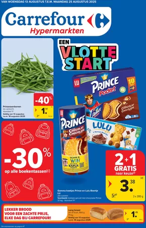 Catalogue Carrefour Drive à Liège | Eeen Vlotte Start NL | 2025-08-13T00:00:00.000Z - 2025-08-25T00:00:00.000Z