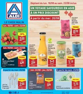 Catalogue Aldi à Wavre | Le Choix Malin FR | 2025-08-18T00:00:00.000Z - 2025-08-28T00:00:00.000Z