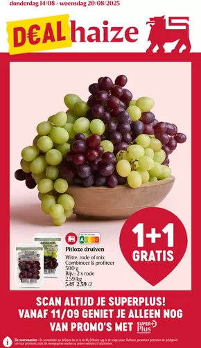 Catalogue Delhaize | D€ALhaize NL | 2025-08-14T00:00:00.000Z - 2025-08-20T00:00:00.000Z