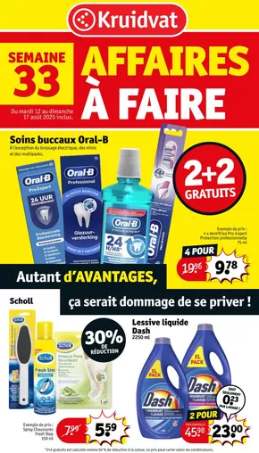 Catalogue Kruidvat à Liège | Semaine 33 | 2025-08-12T00:00:00.000Z - 2025-08-17T00:00:00.000Z