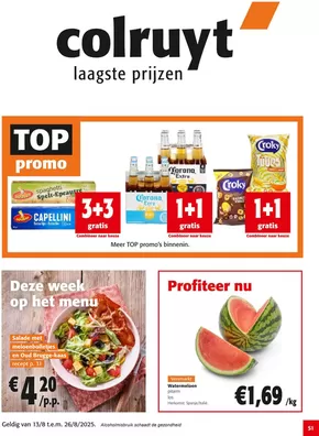 Catalogue Colruyt | Top Promo | 2025-08-13T00:00:00.000Z - 2025-08-26T00:00:00.000Z