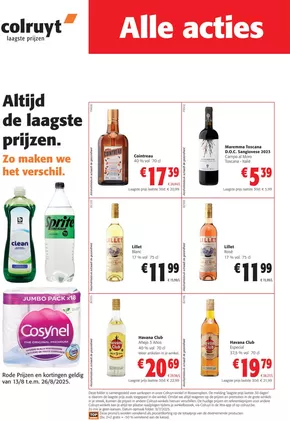 Catalogue Colruyt à Nivelles | Altijd De Laagste Prijzen. | 2025-08-13T00:00:00.000Z - 2025-08-26T00:00:00.000Z