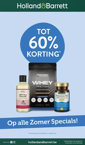 Catalogue Holland & Barrett | Op alle Zomer Specials! | 2025-08-18T00:00:00.000Z - 2025-08-24T00:00:00.000Z