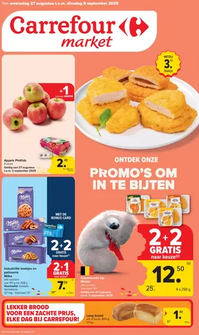 Catalogue Carrefour Market à Hasselt | Promo's Om In Te Bijten | 2025-08-27T00:00:00.000Z - 2025-09-09T00:00:00.000Z