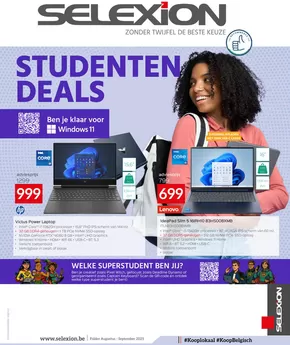 Catalogue Selexion | Studenten Deals | 2025-08-22T00:00:00.000Z - 2025-09-30T00:00:00.000Z