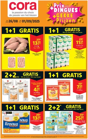 Catalogue Cora à Bruxelles | Prix +Dingues | 2025-08-26T00:00:00.000Z - 2025-09-01T00:00:00.000Z