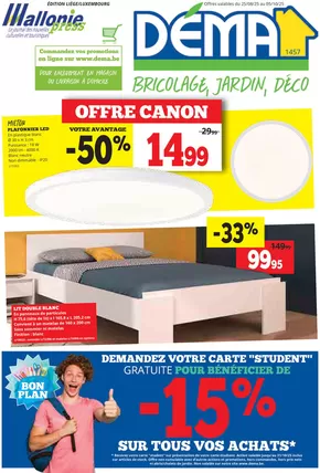 Catalogue Dema à Libramont-Chevigny | Offre Canon | 2025-08-25T00:00:00.000Z - 2025-10-05T00:00:00.000Z