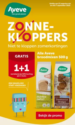 Catalogue AVEVE | Zonnekloppers NL | 2025-08-27T00:00:00.000Z - 2025-09-07T00:00:00.000Z