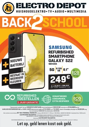 Catalogue Electrodepot | Back 2 School NL | 2025-08-27T00:00:00.000Z - 2025-09-07T00:00:00.000Z