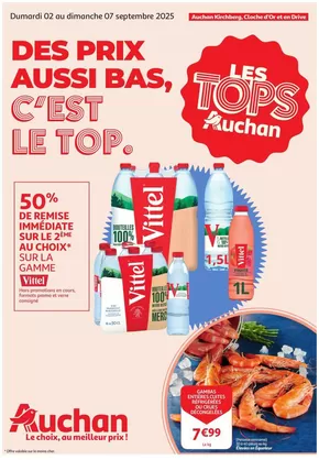 Catalogue Auchan à Hal | Les Tops | 2025-09-02T00:00:00.000Z - 2025-09-07T00:00:00.000Z