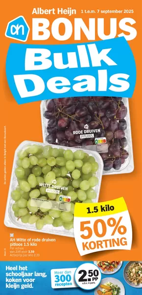 Catalogue Albert Heijn | Bulk Deals | 2025-09-01T00:00:00.000Z - 2025-09-07T00:00:00.000Z