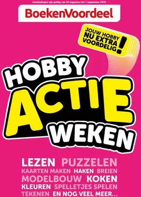 Catalogue Boekenvoordeel à Ottignies-Louvain-la-Neuve | Hobby Actie Weken | 2025-08-30T00:00:00.000Z - 2025-09-07T00:00:00.000Z