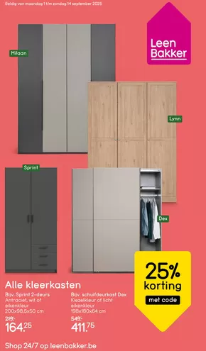 Catalogue Leen Bakker à Hal | Week 36 NL | 2025-09-01T00:00:00.000Z - 2025-09-14T00:00:00.000Z