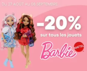 Catalogue King Jouet à Hal | 20% Barbie | 2025-09-01T00:00:00.000Z - 2025-09-08T00:00:00.000Z