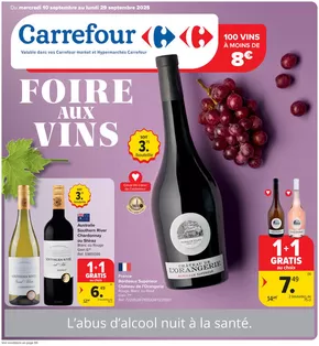 Catalogue Carrefour Drive à Bruxelles | Foire Aux Vins FR | 2025-09-10T00:00:00.000Z - 2025-09-29T00:00:00.000Z