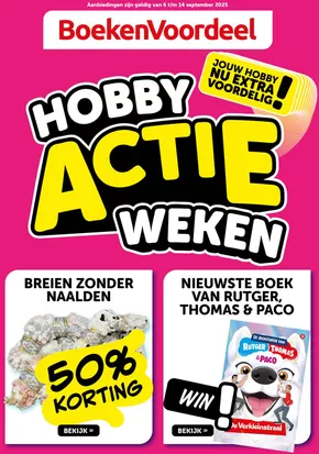 Catalogue Boekenvoordeel | Hobby Actie Weken | 2025-09-08T00:00:00.000Z - 2025-09-14T00:00:00.000Z
