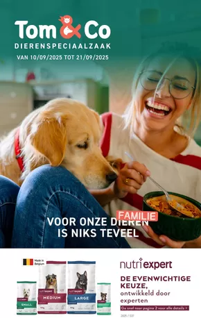 Catalogue Tom & Co à Nivelles | Dierenspeciaalzaak NL | 2025-09-10T00:00:00.000Z - 2025-09-21T00:00:00.000Z