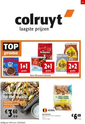 Catalogue Colruyt | Top Promo NL | 2025-09-10T00:00:00.000Z - 2025-09-23T00:00:00.000Z