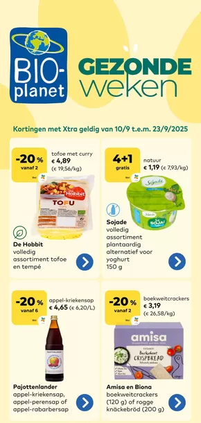 Catalogue Bio Planet à Huy | Gezonde Weken NL | 2025-09-10T00:00:00.000Z - 2025-09-23T00:00:00.000Z