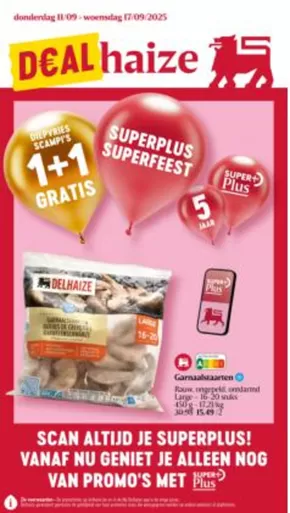 Catalogue AD Delhaize à Chaudfontaine | Folder AD Delhaize - NL | 2025-09-11T00:00:00.000Z - 2025-09-25T00:00:00.000Z