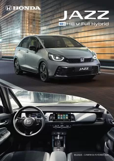 Catalogue Honda | Honda Jazz e:HEV — Liste de prix | 2025-09-11T00:00:00.000Z - 2026-09-11T00:00:00.000Z