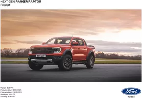 Catalogue Ford à Louvain | NEW FORD RANGER RAPTOR | 2025-09-11T00:00:00.000Z - 2026-09-11T00:00:00.000Z