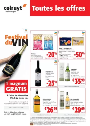 Catalogue Colruyt à Wemmel | Large sélection d'offres | 2025-09-11T00:00:00.000Z - 2025-09-25T00:00:00.000Z
