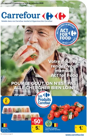Catalogue Carrefour à Hasselt | Hypermarchés - MarketSpécial Act For Food - FR | 2025-09-17T00:00:00.000Z - 2025-09-29T00:00:00.000Z