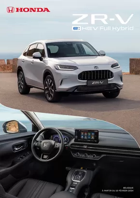 Catalogue Honda à Bruxelles | Honda ZR-V e:HEV — Liste de prix | 2025-09-14T00:00:00.000Z - 2026-09-14T00:00:00.000Z