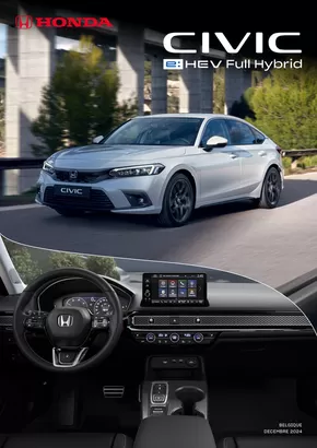 Catalogue Honda à Bruxelles | Honda Civic e:HEV — Liste de prix | 2025-09-14T00:00:00.000Z - 2026-09-14T00:00:00.000Z