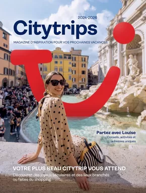 Catalogue TUI à Crainhem | Citytrips | 2025-09-16T00:00:00.000Z - 2025-09-30T00:00:00.000Z